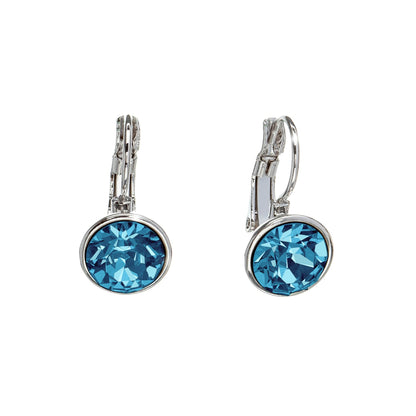 Classic Leverback Earrings with Sparkling Swarovski Crystals by callura