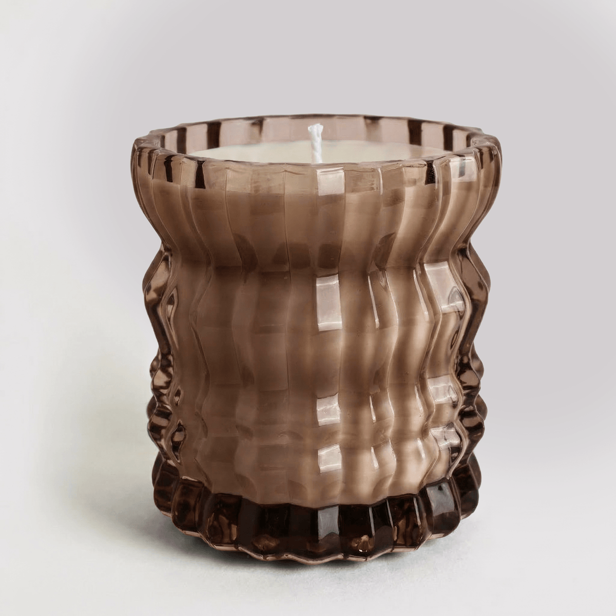 Auden Lueur Non-Toxic Candle in Textured Glass Vessel