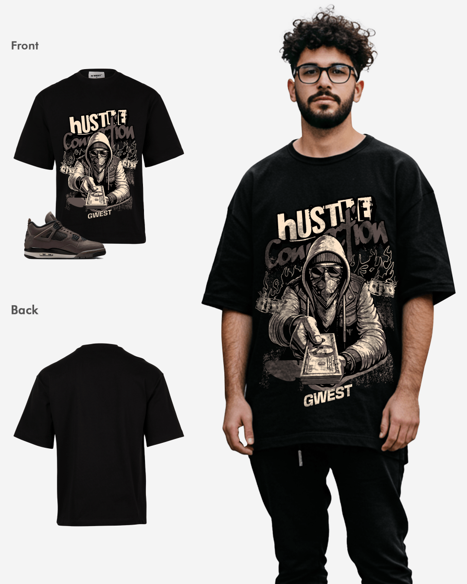 G West Hustle Connection Oversized T-Shirt Mens