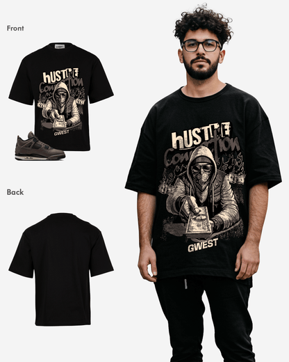 G West Hustle Connection Oversized T-Shirt Mens