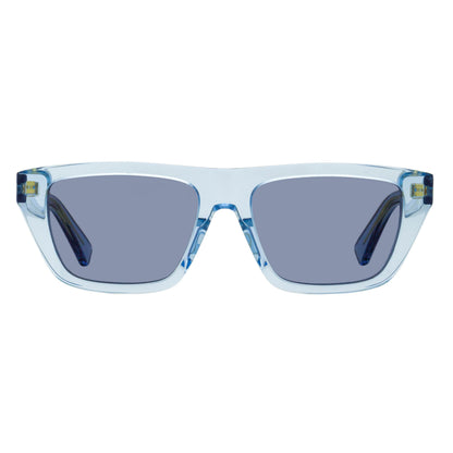 Bottega Veneta Tapered Rectangular Sunglasses BV1291S 003 Transparent Blue 54mm