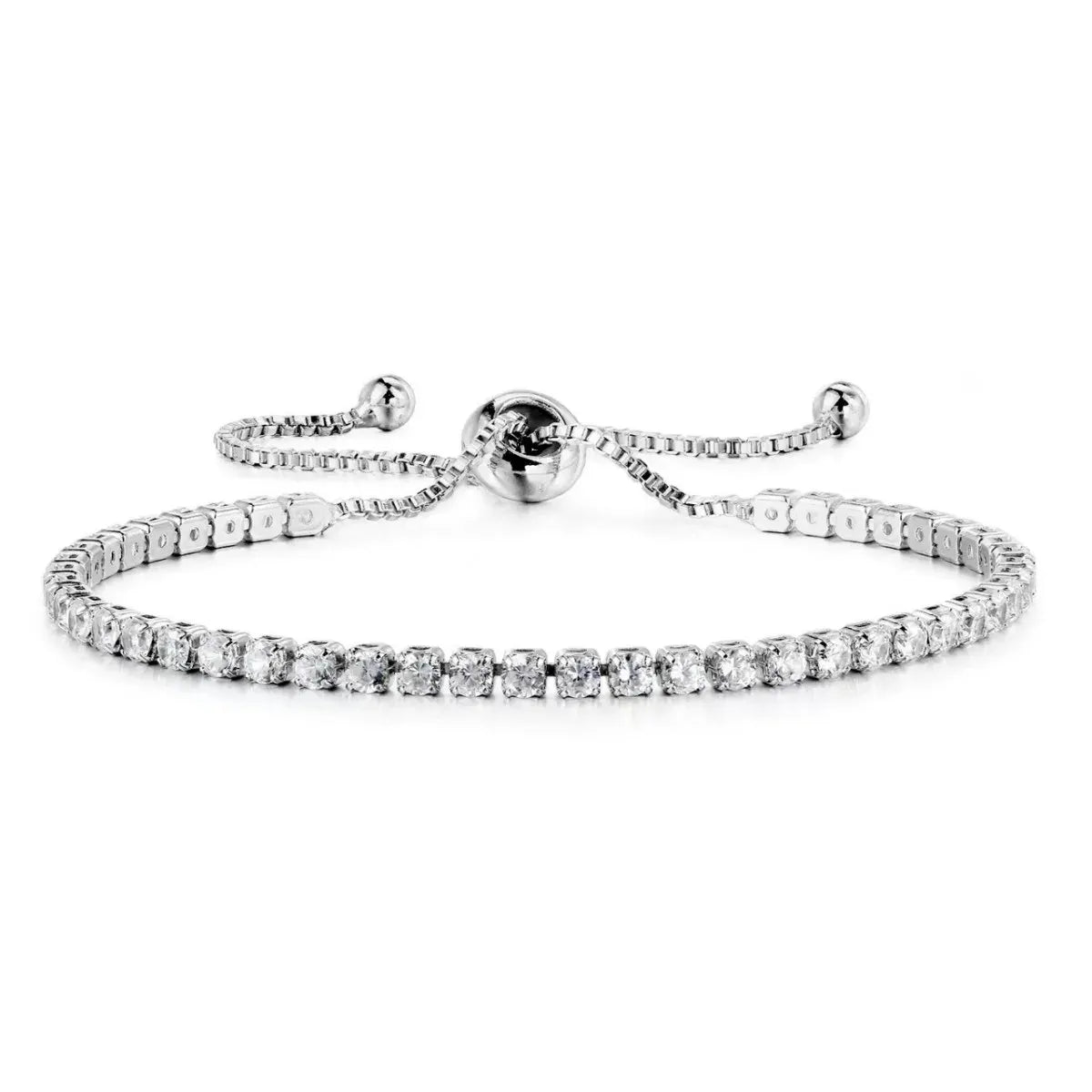 Elegant Sparkling Bangle Bracelet 2-Piece Set
