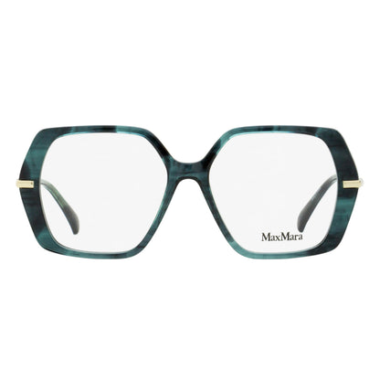 Max Mara Geometric Eyeglasses MM5175 001 Black/Gold 52mm