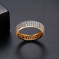 Cubic Zirconia & Goldtone Pavé Band