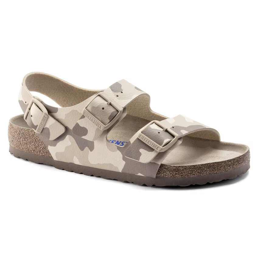 Birkenstock Milano Soft Footbed Birko-Flor Desert Soil Grey / Taupe Sandals