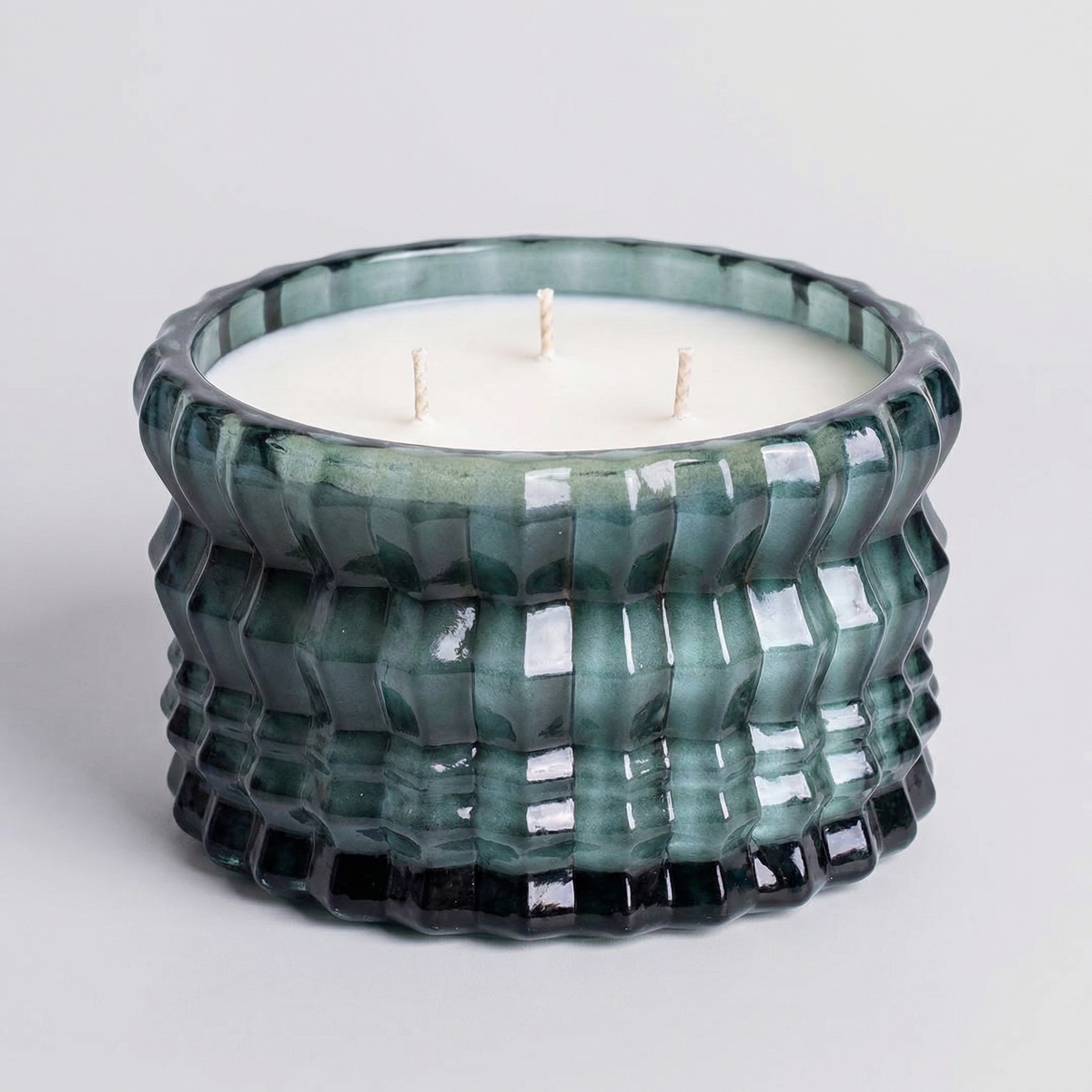 Auden Lueur Non-Toxic Candle in Textured Glass Vessel