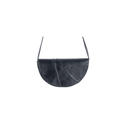 La Chic Women's Handcrafted Leather Sculpted Face Crossbody Bag