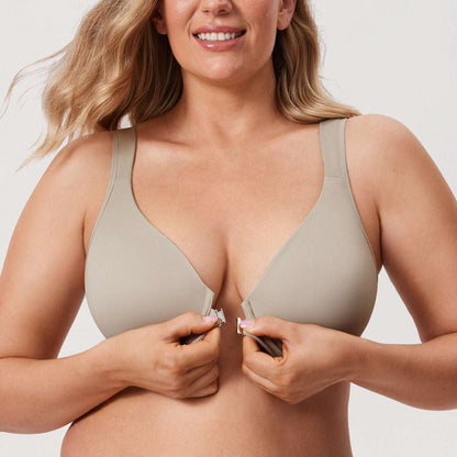 Front Closure Posture Support Underwire Plunge Bra