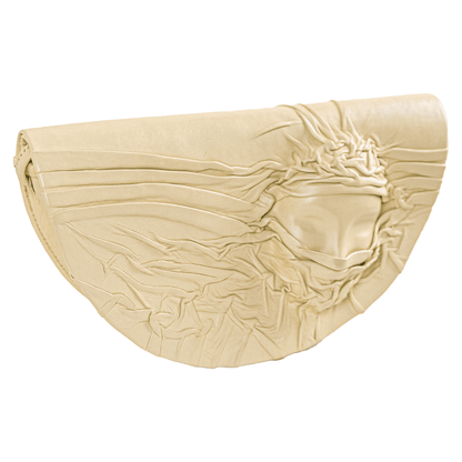 La Chic Women's Handcrafted Leather Sculpted Face Crossbody Bag