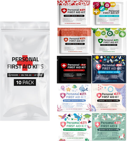 Assorted Mini First Aid Kits Pack of 10