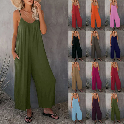 Casual Sleeveless Jumpsuit