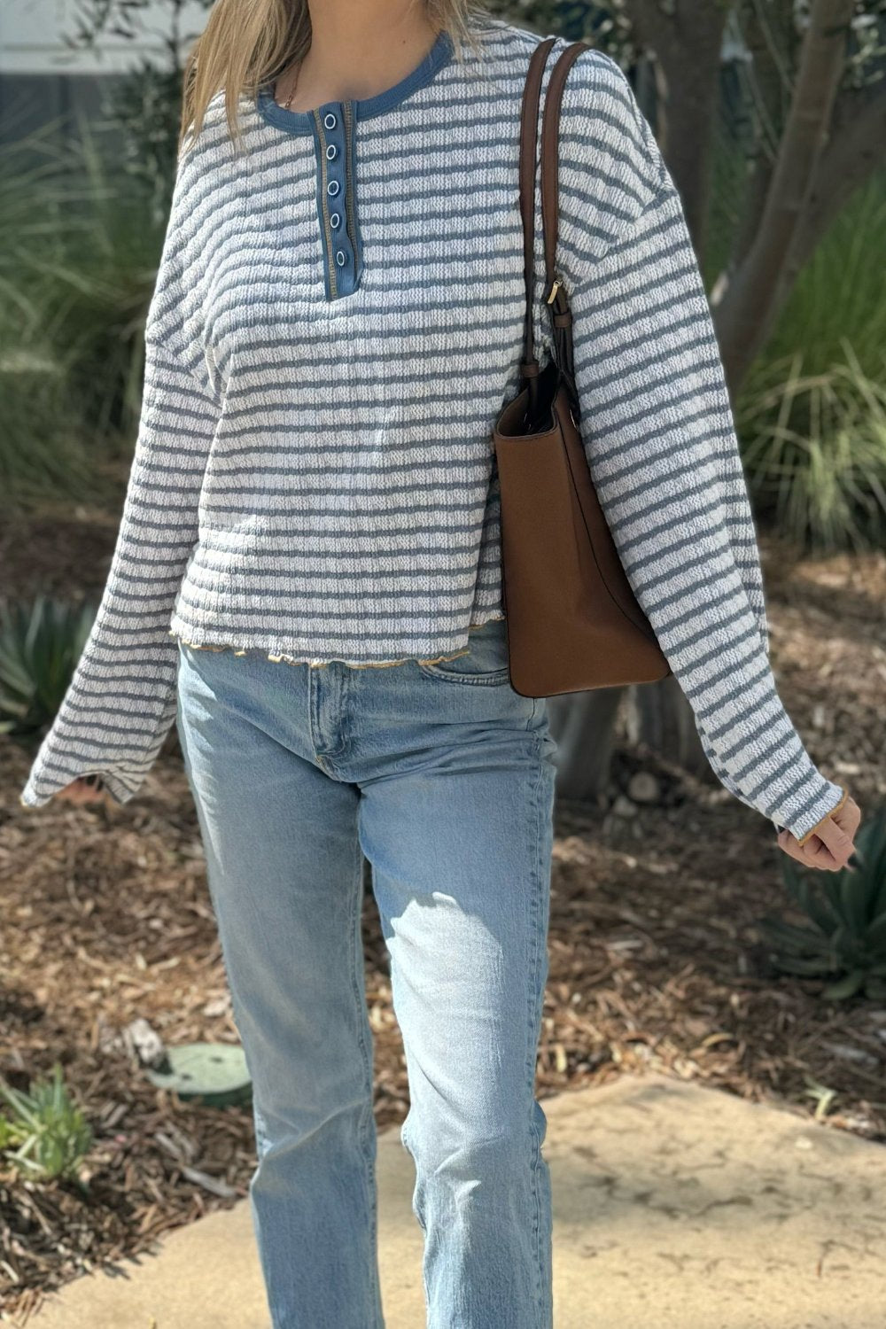 Threaded Pear Victoria Henley Top