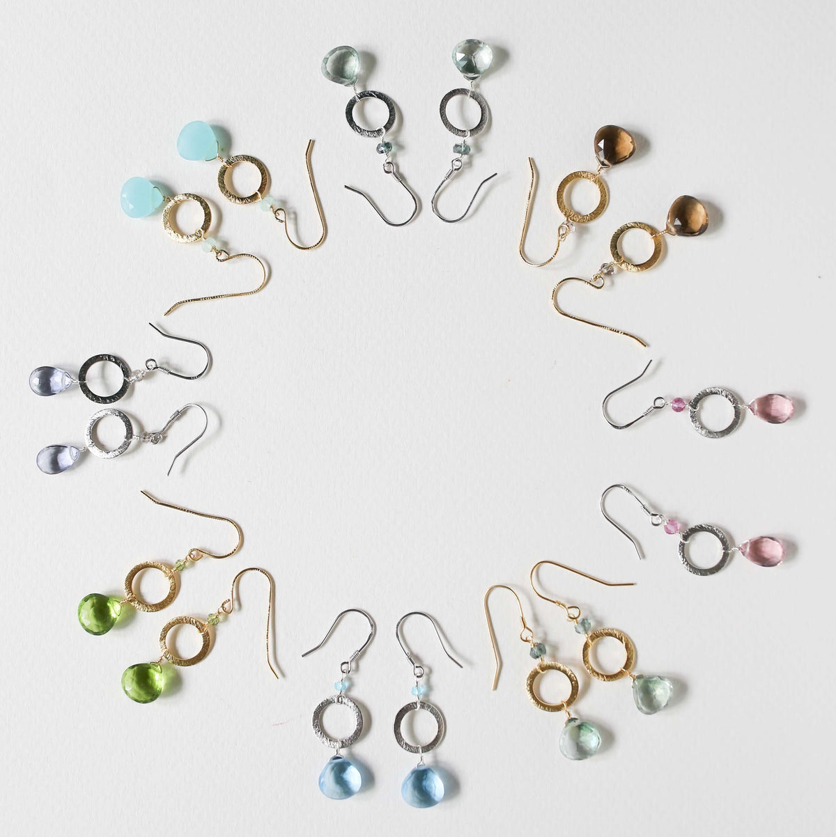 Aquamarine Quartz Airie Earring