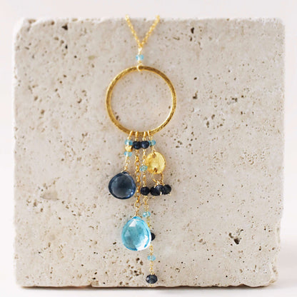 Aquamarine and Iolite Ammil Necklace
