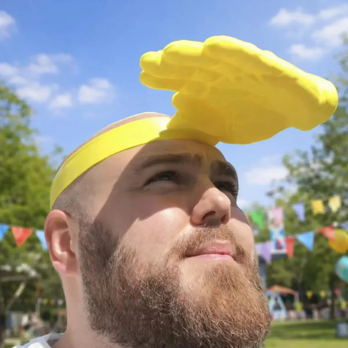 Funny Yellow Hand Headband