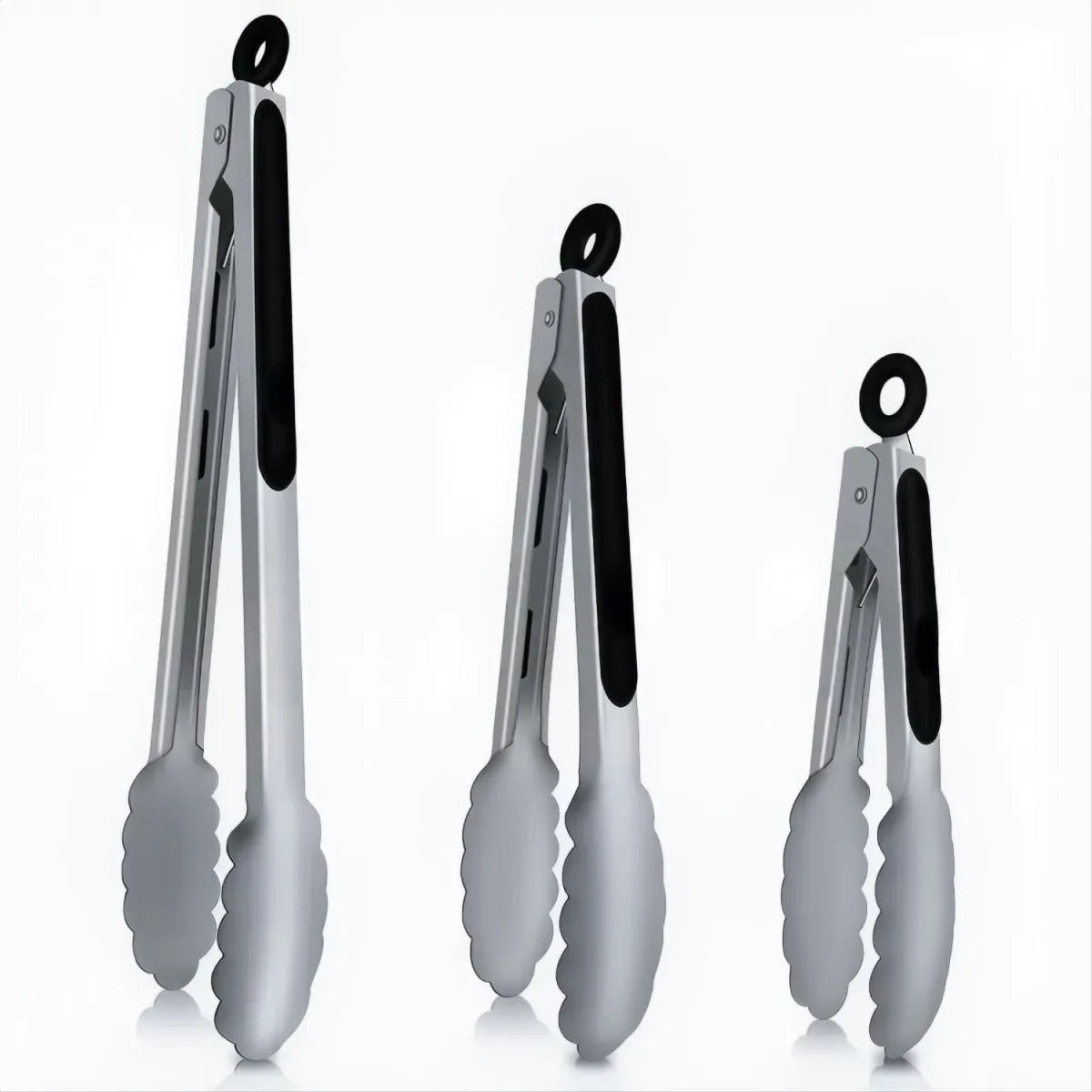 3-Piece Stainless Steel BBQ Tongs
