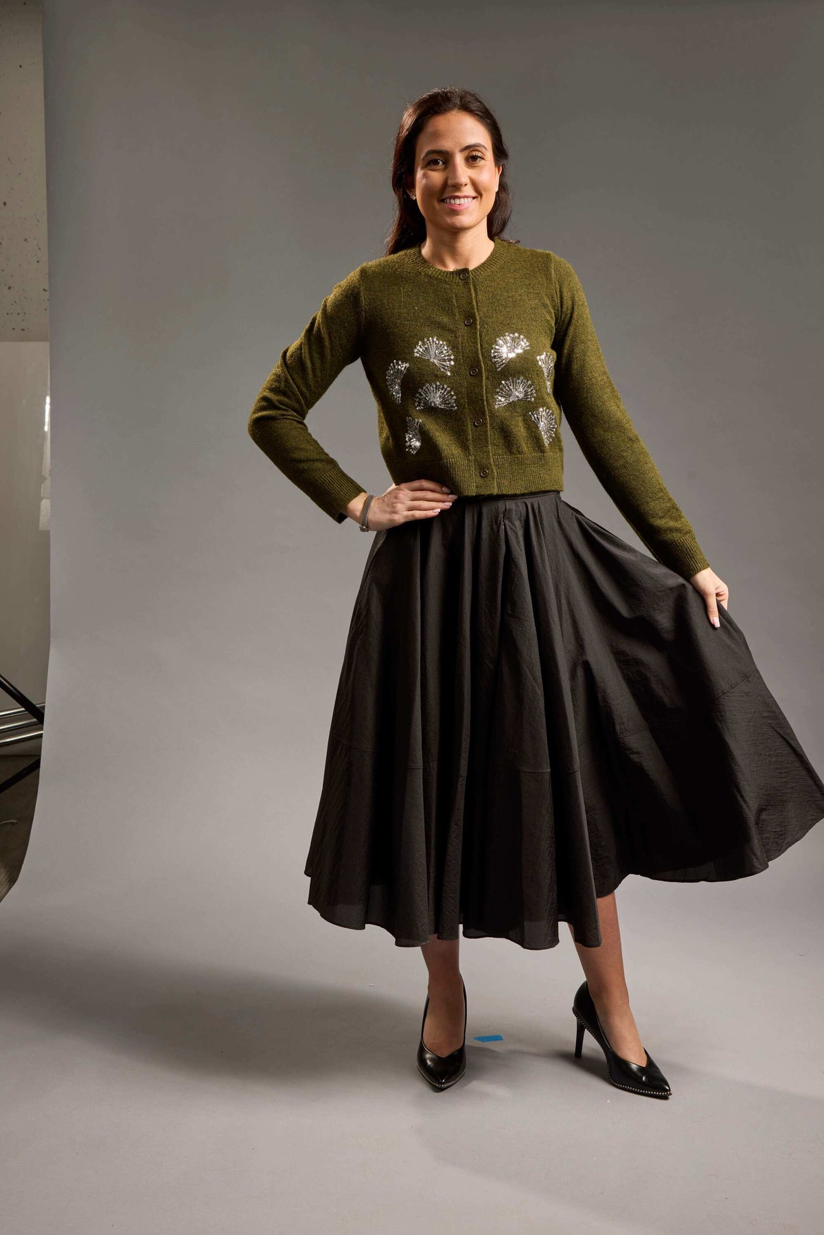 MiJN Fan Motif Cardigan