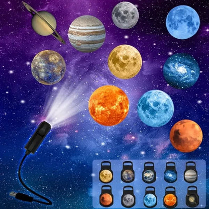 Adjustable 360°Moon Projector Lamp