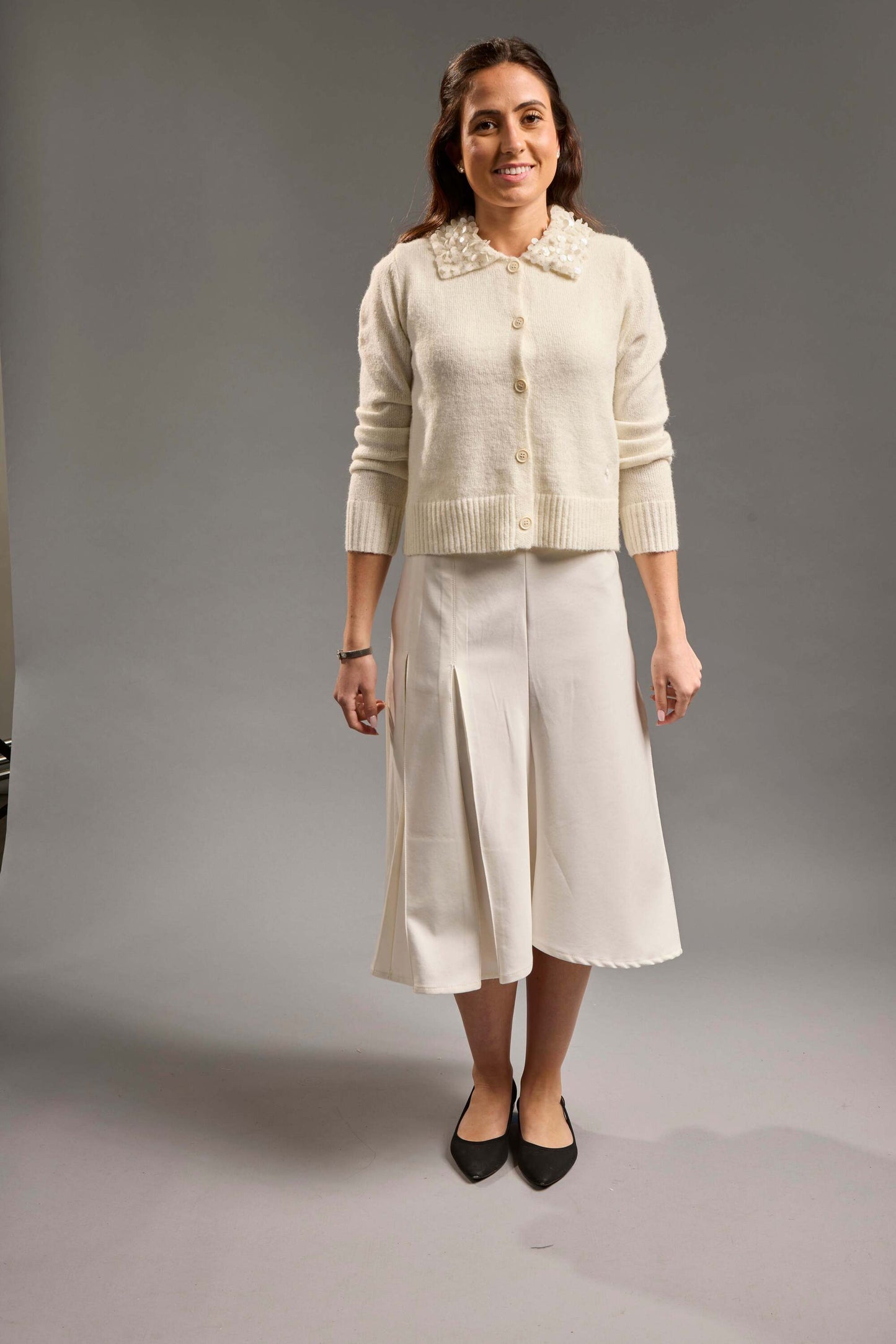 MiJN Beaded Collar Cardigan