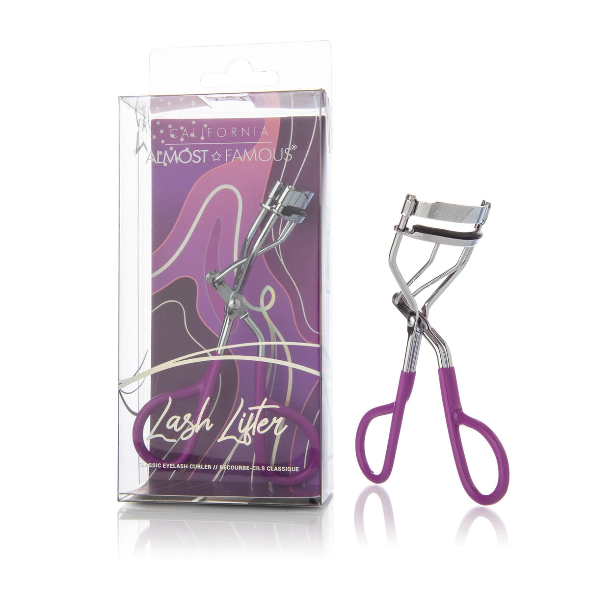 ALMOST FAMOUS - No Pinch Eyelash Curler – Chrome Lash Curler Tool for Natural Lift & Volume