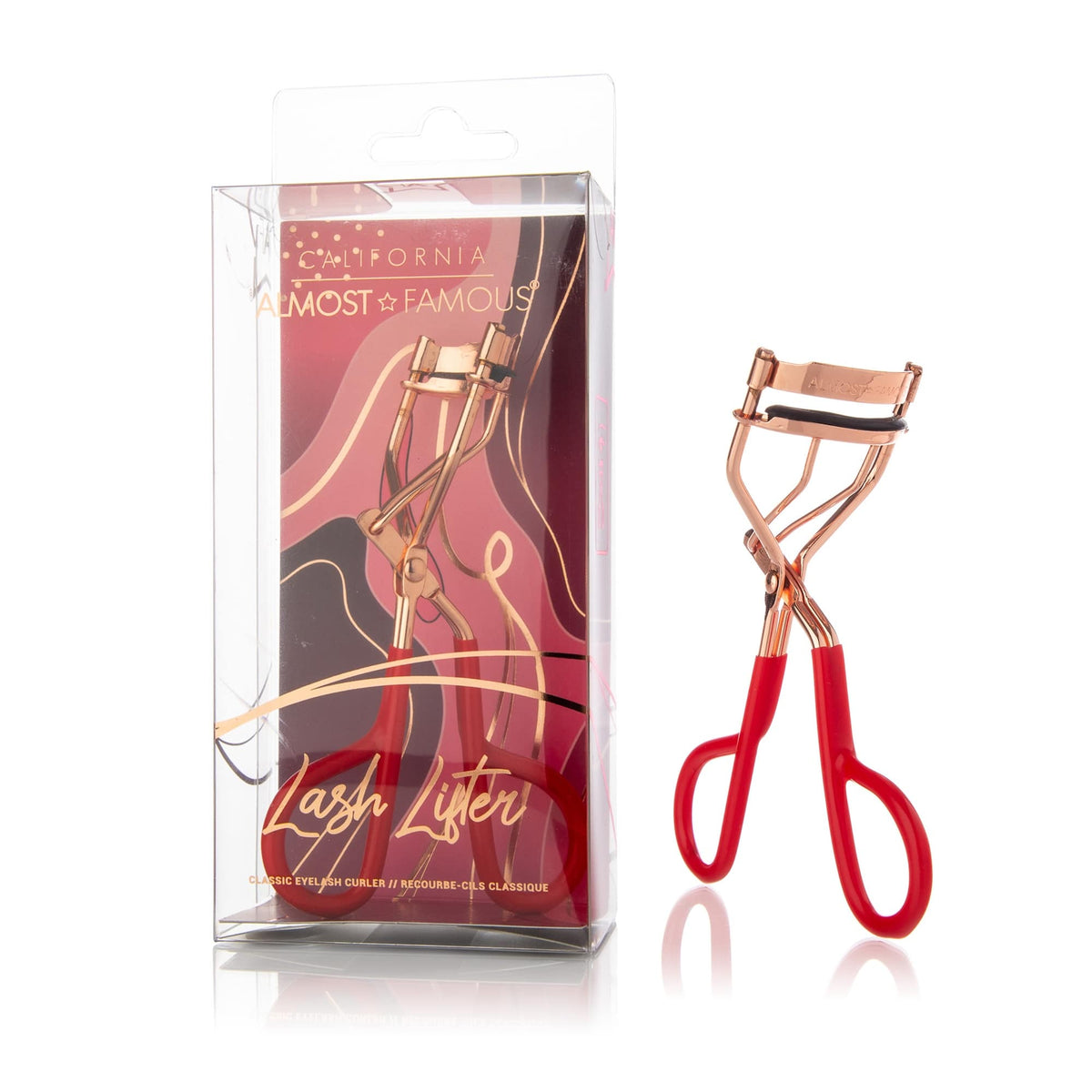 ALMOST FAMOUS - No Pinch Eyelash Curler – Chrome Lash Curler Tool for Natural Lift & Volume