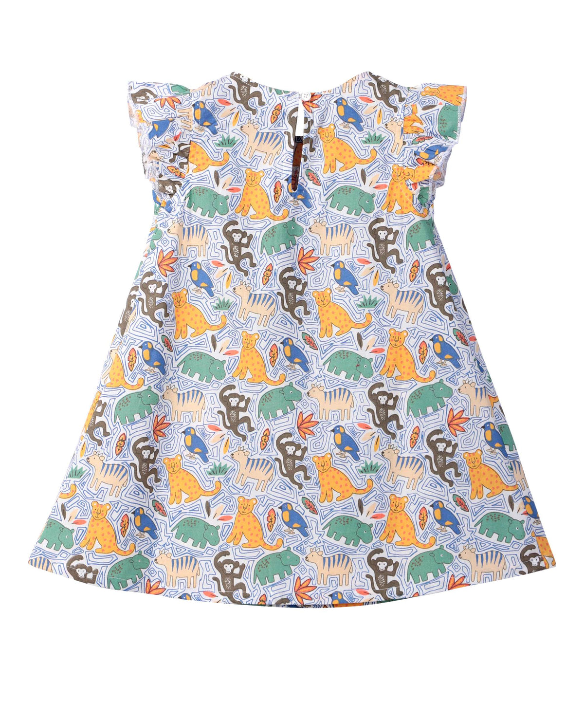 Beebay Animal Print Ruffle Dress