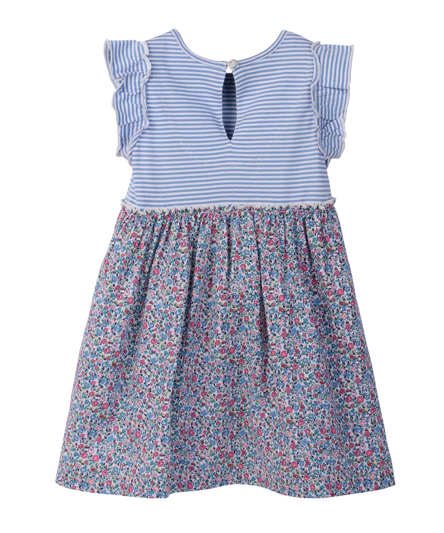 Beebay Mix-Media Ruffle Dress