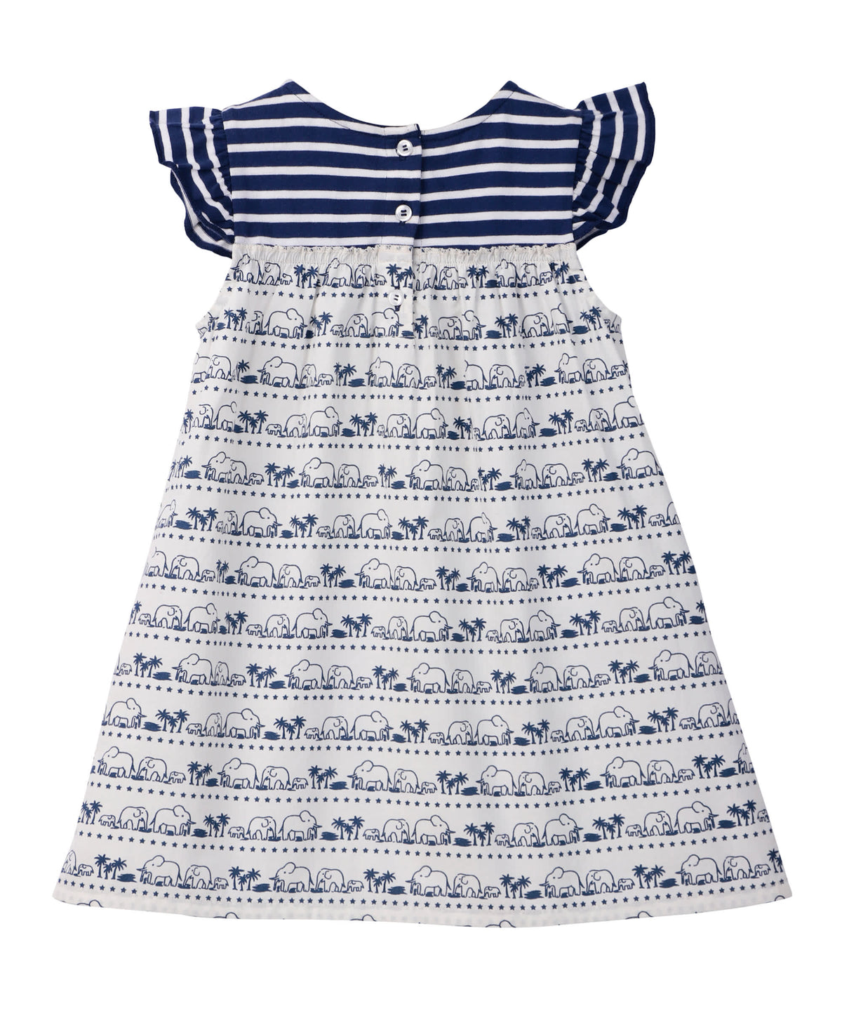 Beebay Mix-Media Elephant Print Dress