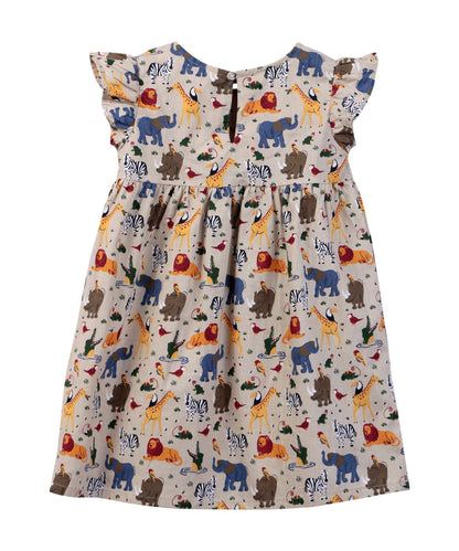 Beebay Animal Print Fit and Flare Dress