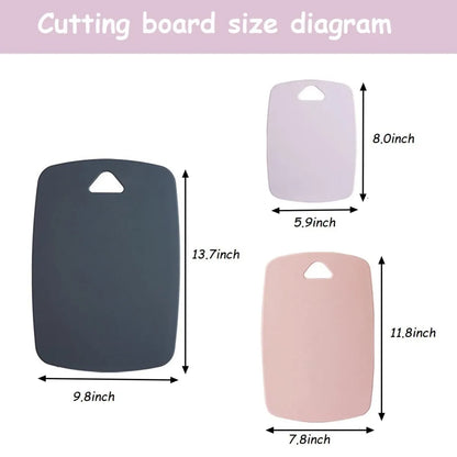 3-Piece Plastic Cutting Board Set