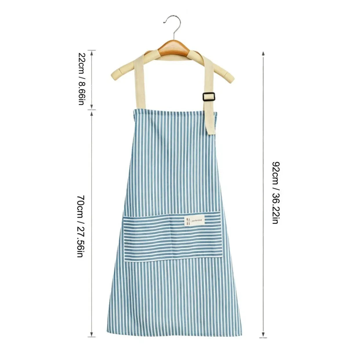 2-Pack Striped Cotton Linen Apron