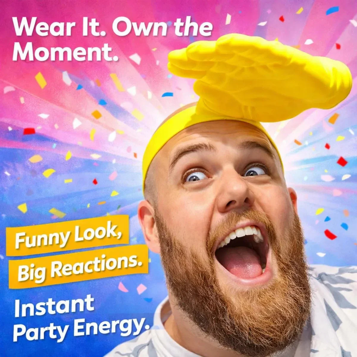 Funny Yellow Hand Headband