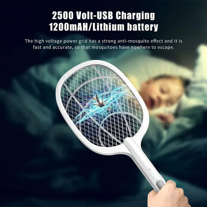 2-in-1 Rechargeable Electric Mosquito Swatter