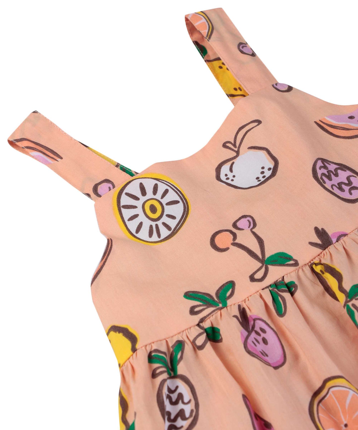 Beebay Fruit Print Tie-knot A-Line dress
