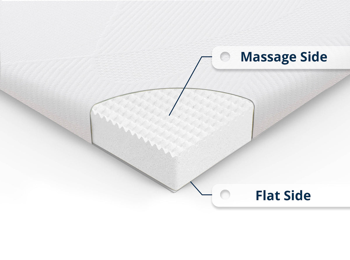 3 Inch Memory Foam Mattress Topper – Cooling Bamboo Cover Removable & Washable