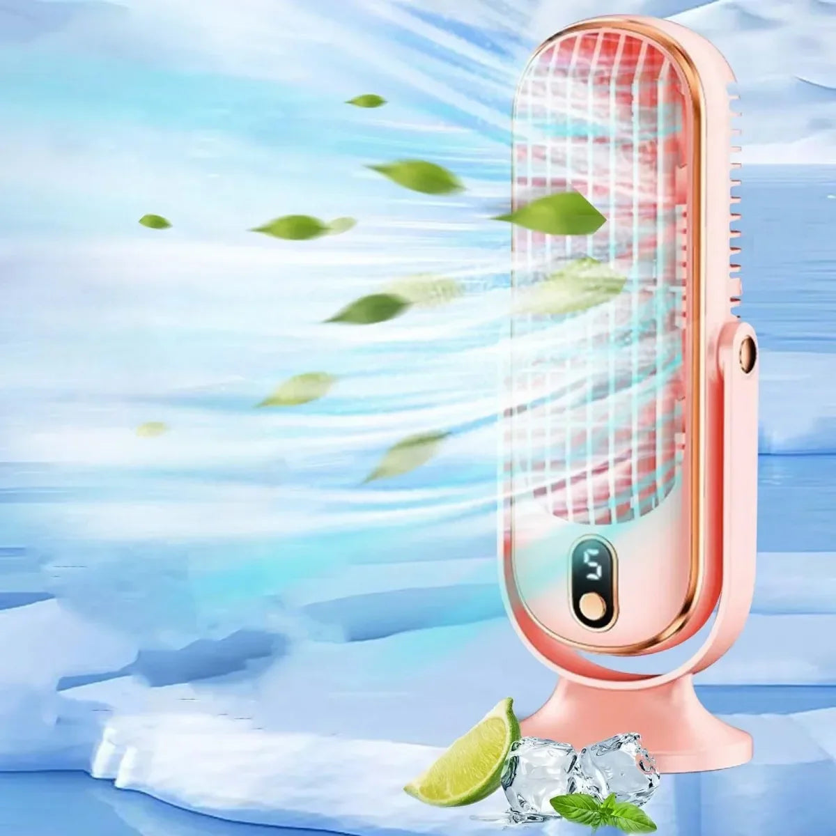 5-Speed Portable Tower Desk Fan