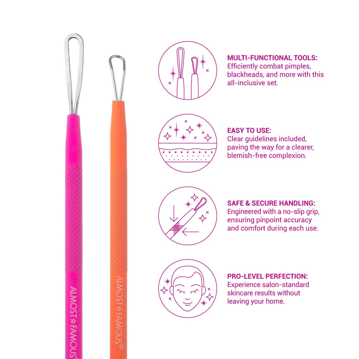 ALMOST FAMOUS - "Clear AF" Blemish & Blackhead Tool Set