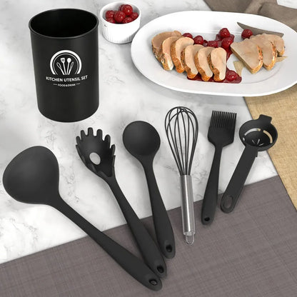 15-Piece Silicone Kitchen Utensil Set