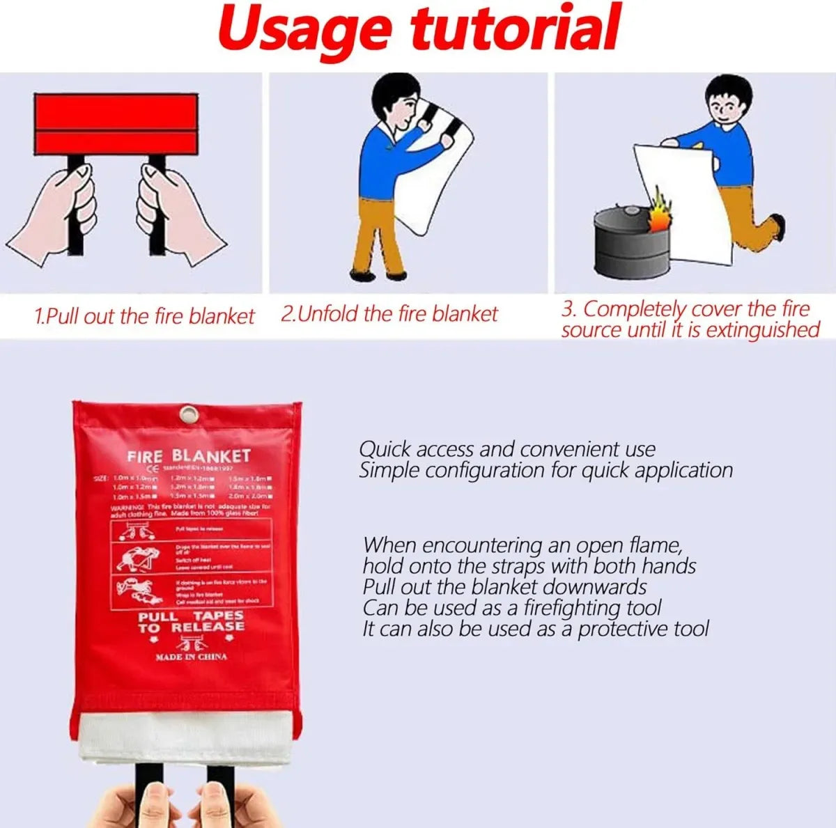 Fire Blanket for Emergency