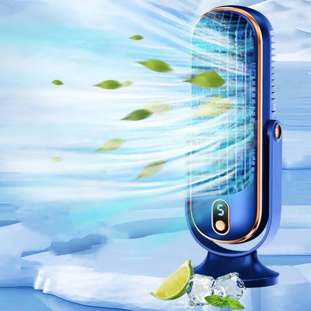 5-Speed Portable Tower Desk Fan