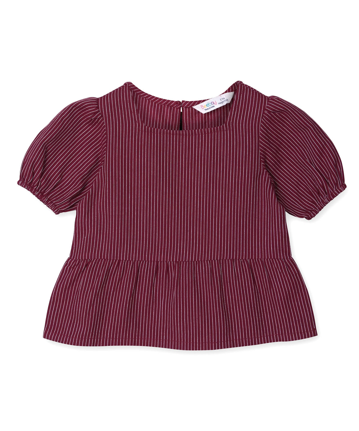 Beebay Pinstriped peplum co-ord set