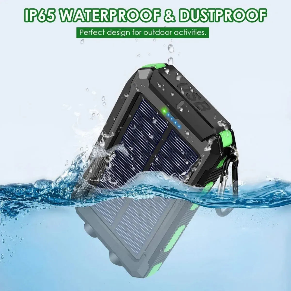 Dual-Charging Solar Power Bank