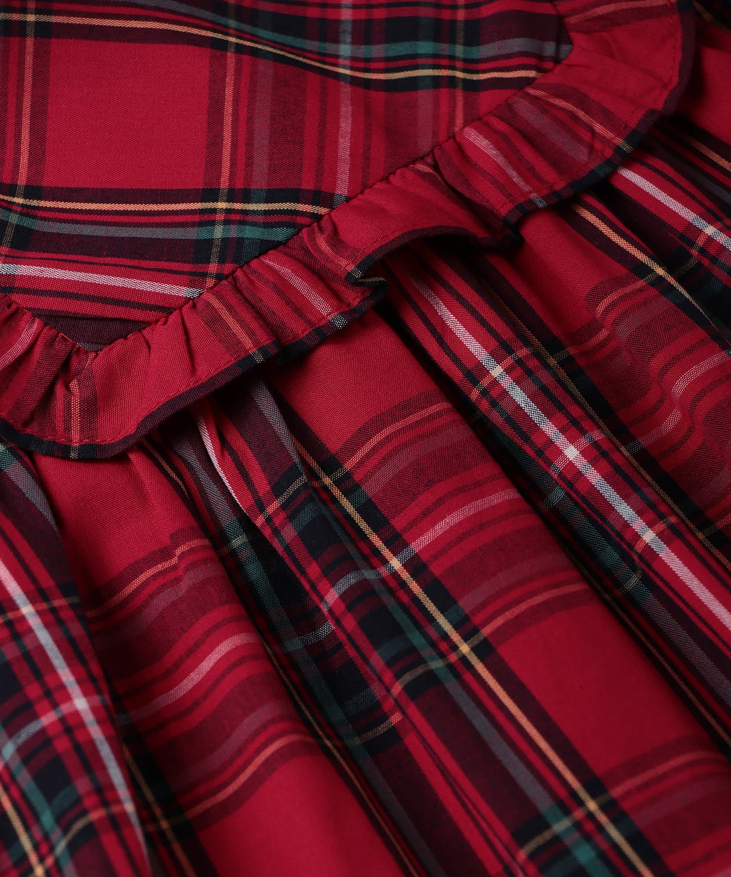 Beebay Yoke frill gingham dress
