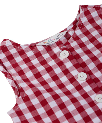 Beebay Y/d check button through dress