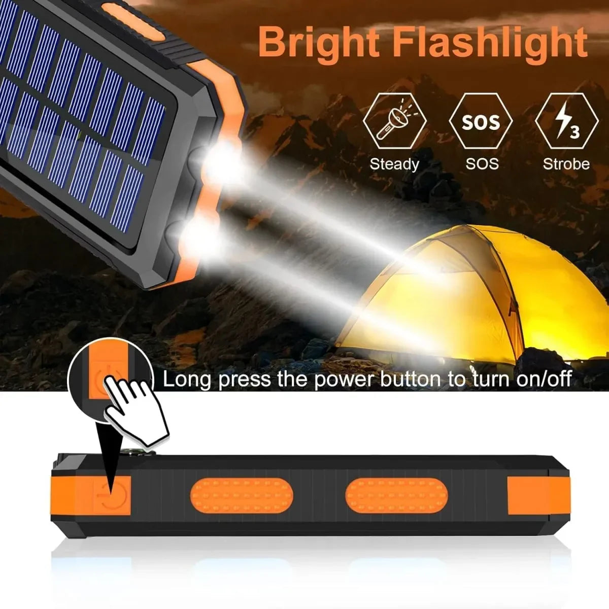 Dual-Charging Solar Power Bank