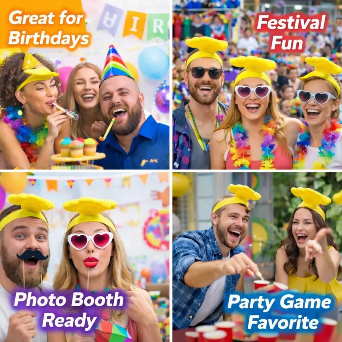 Funny Yellow Hand Headband