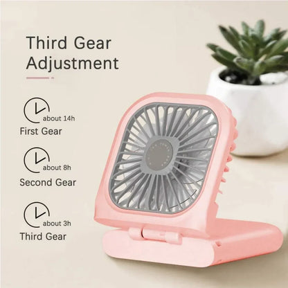 3-Speed USB Rechargeable Mini Fan