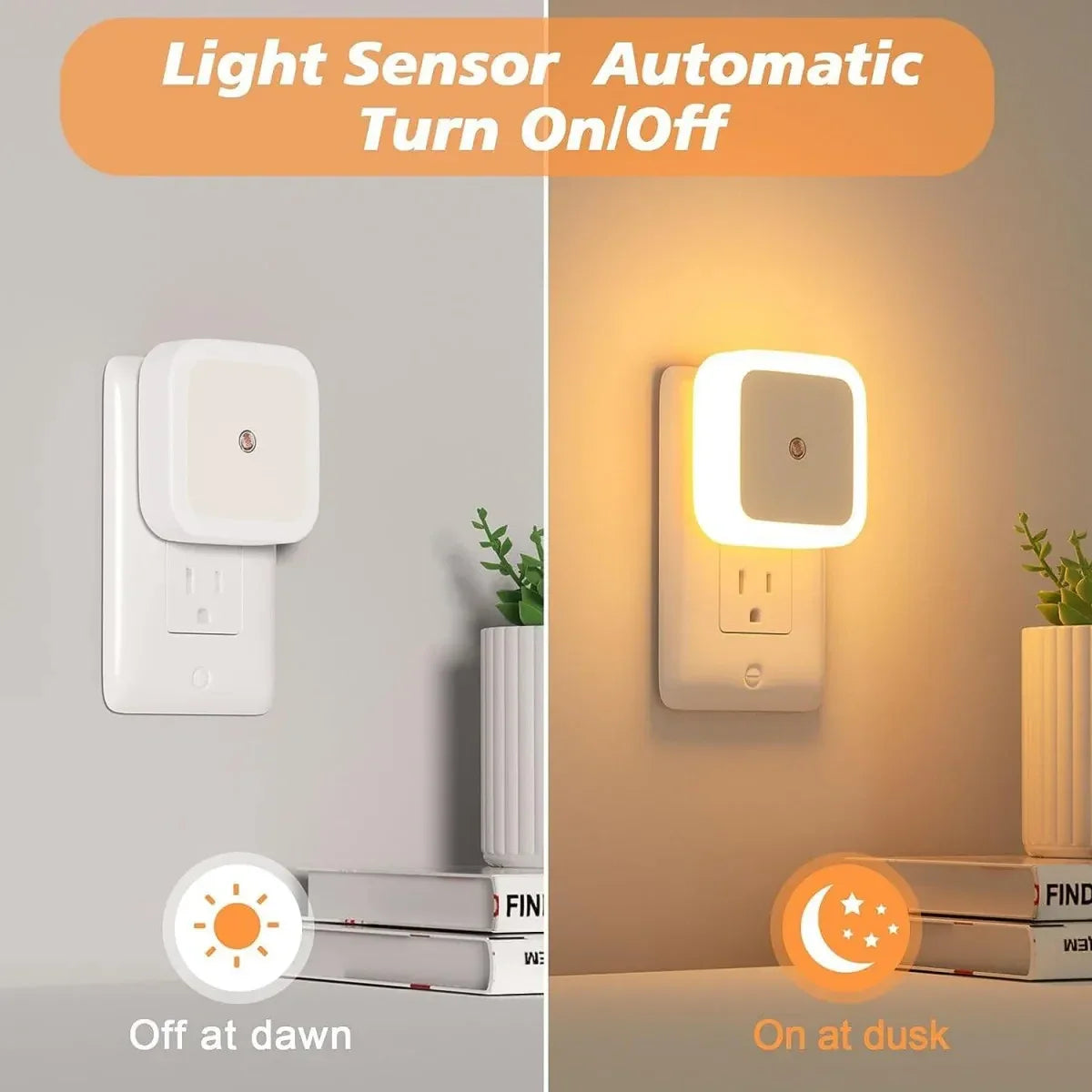 4-Pack Plug-in LED Night Lights