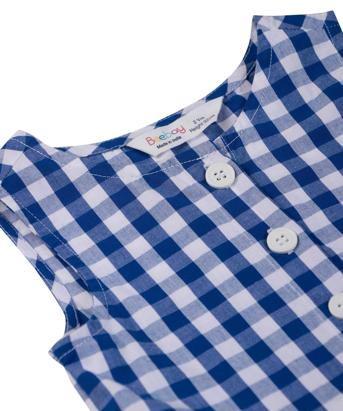 Beebay Y/d check button through dress