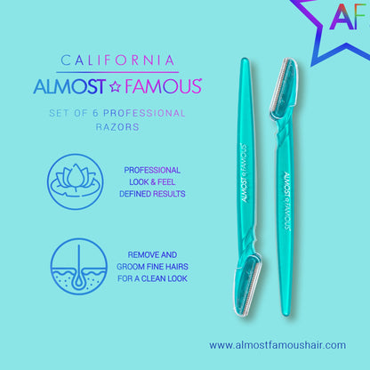 ALMOST FAMOUS - 6-Pack Dermaplaning Razors Set